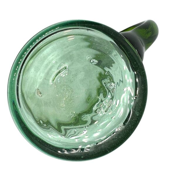 Vintage large recycled green and clear Mexican beer glass 20 fl. oz, - Picture 8 of 8